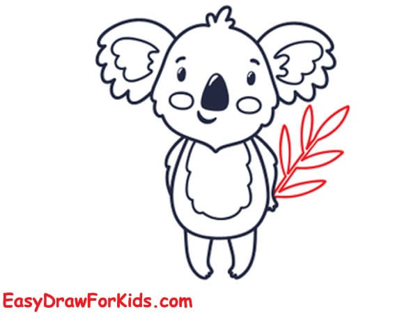 How to draw a cute koala easy step 8