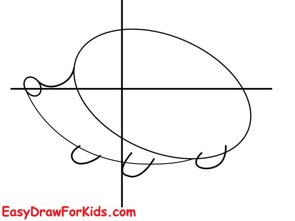 How to draw a hedgehog realistic easy step 3