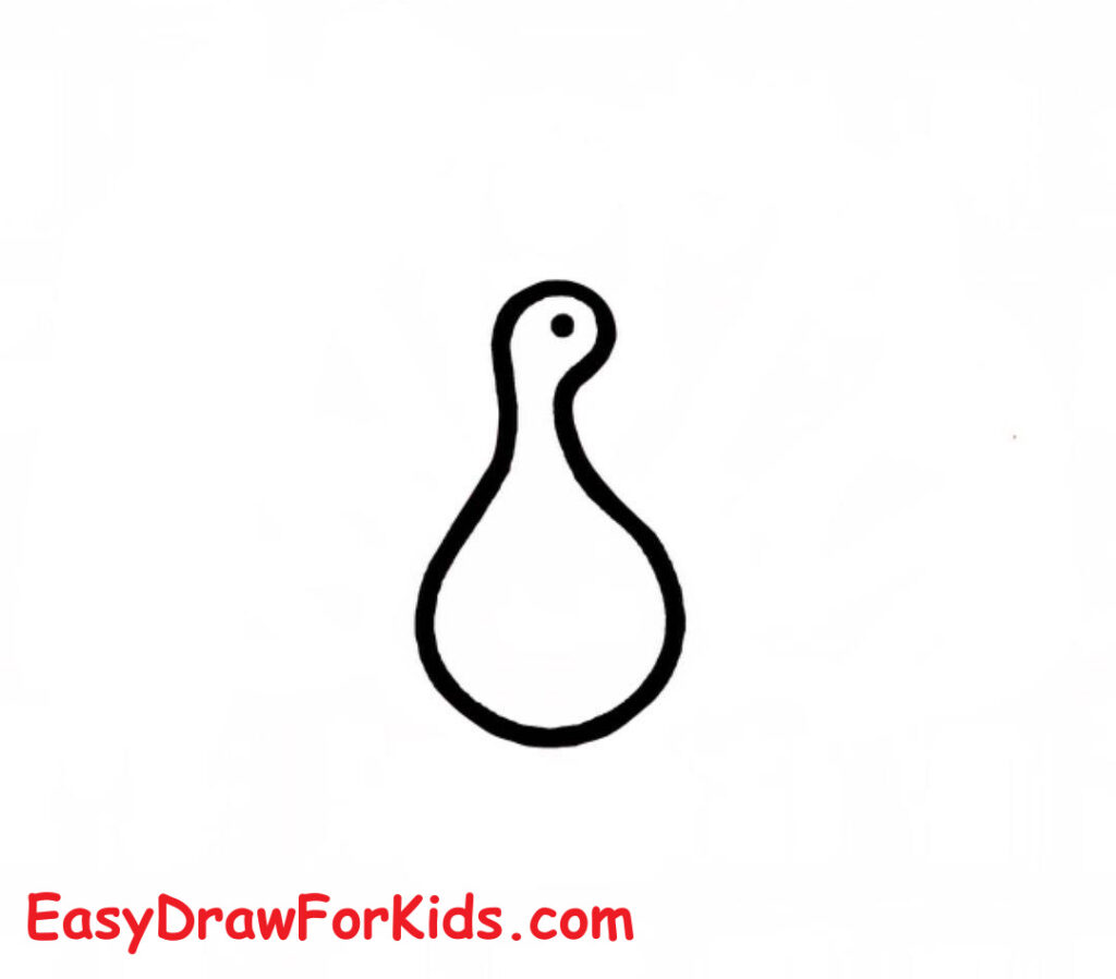 How to draw a peacock full body step 1