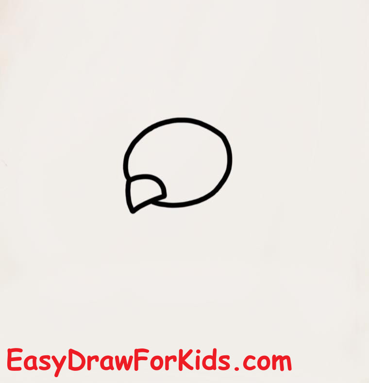 How to draw a peacock step by step step 1