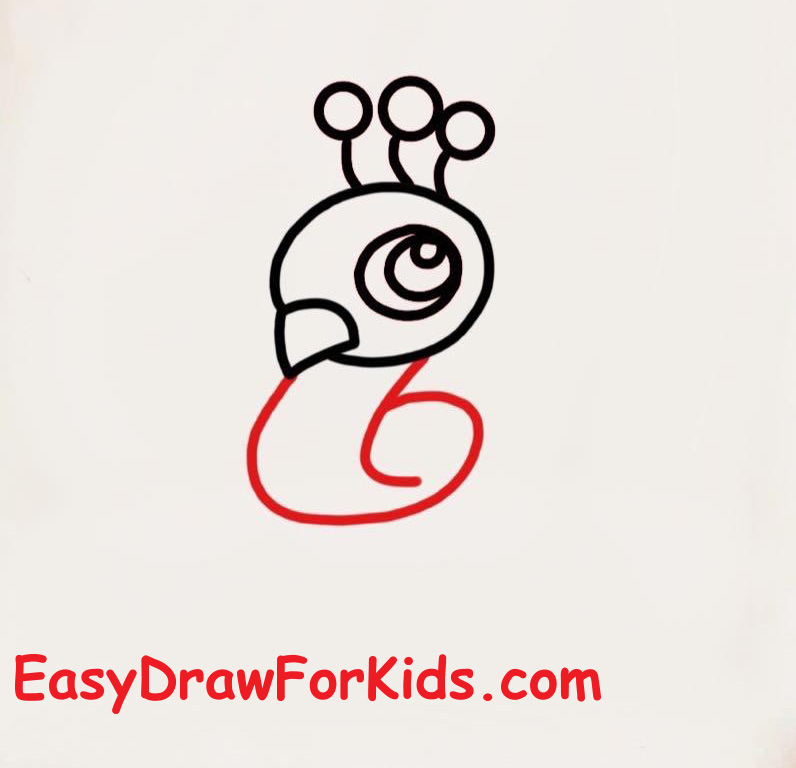 How to draw a peacock step by step step 3