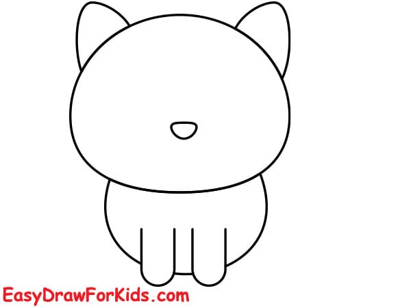 How to draw a raccoon for kids step 3