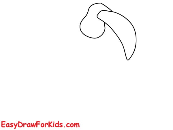 How to draw a toucan easy step by step step 1