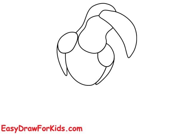 How to draw a toucan easy step by step step 2