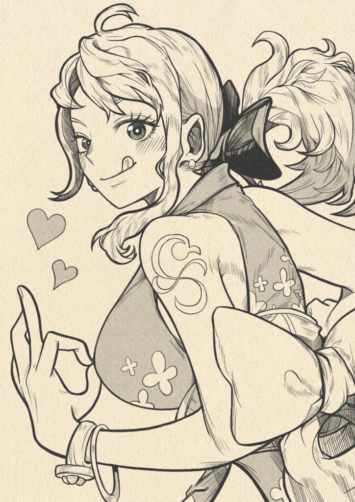 Nami Drawing Easy step 8