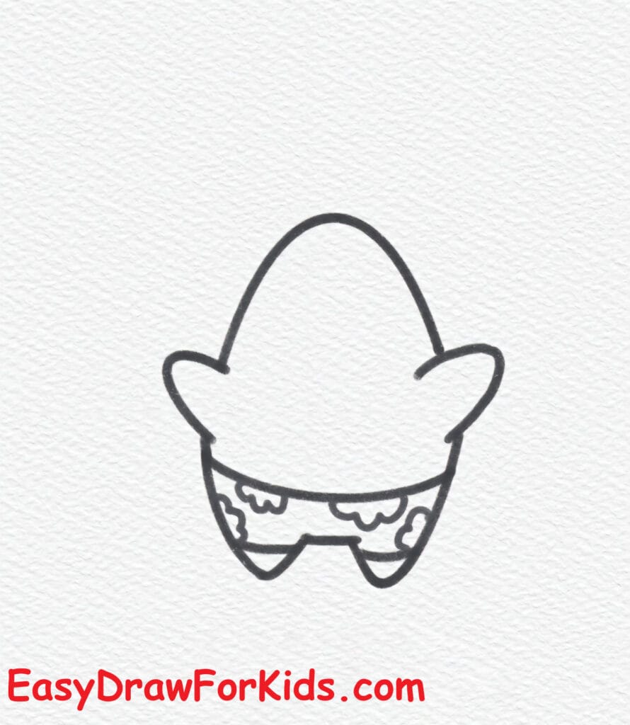 Patrick Drawing Cute Step 4
