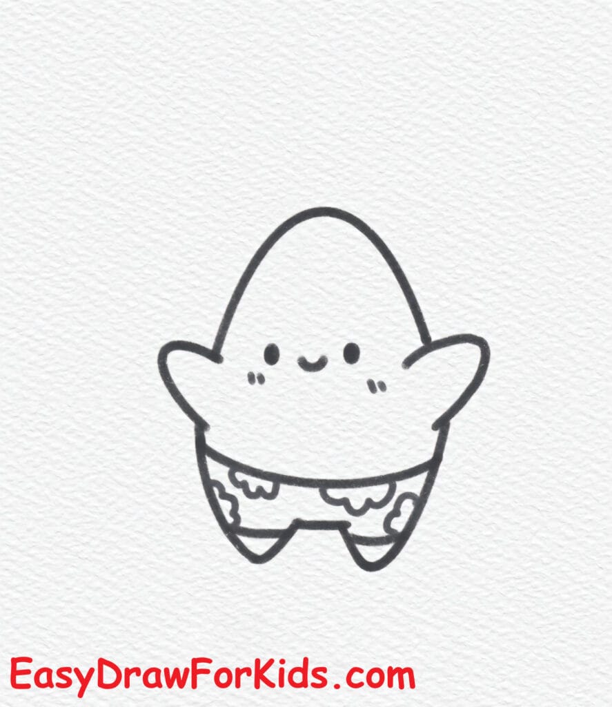 Patrick Drawing Cute Step 5