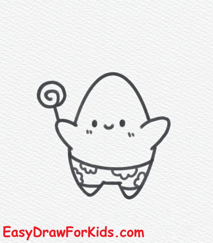 Patrick Drawing Cute Step 6
