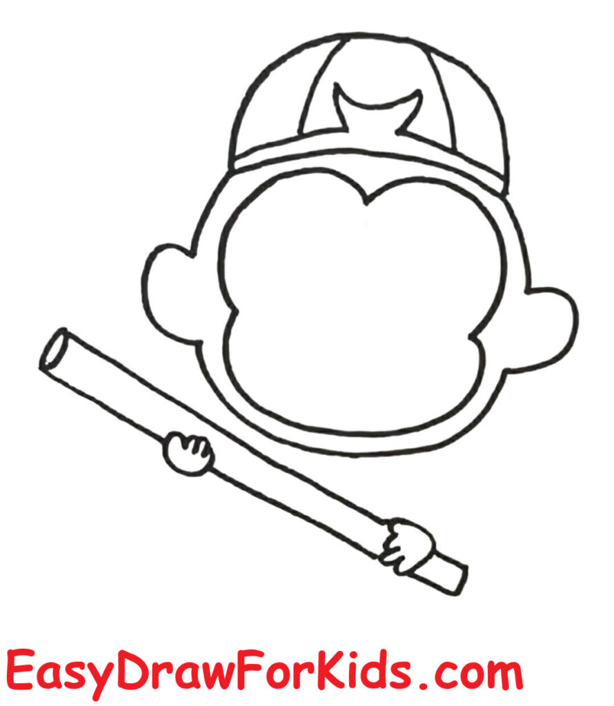Wukong drawing easy step 4