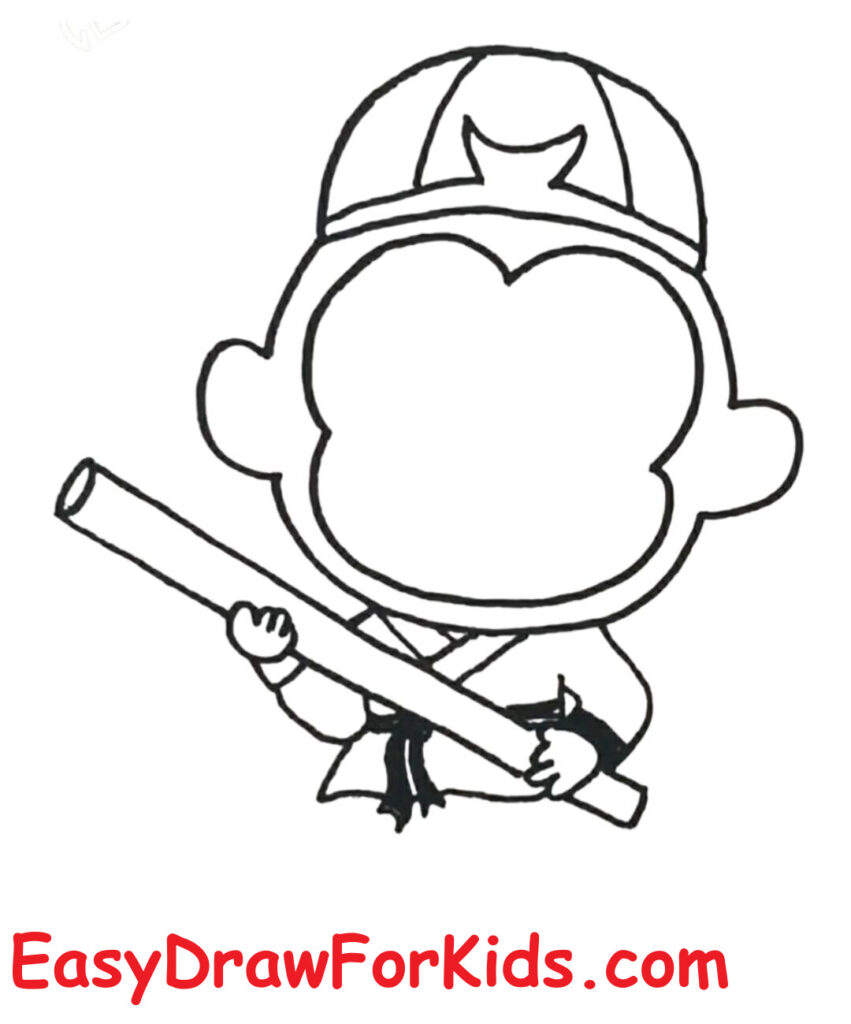 Wukong drawing easy step 5