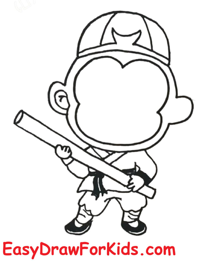 Wukong drawing easy step 6