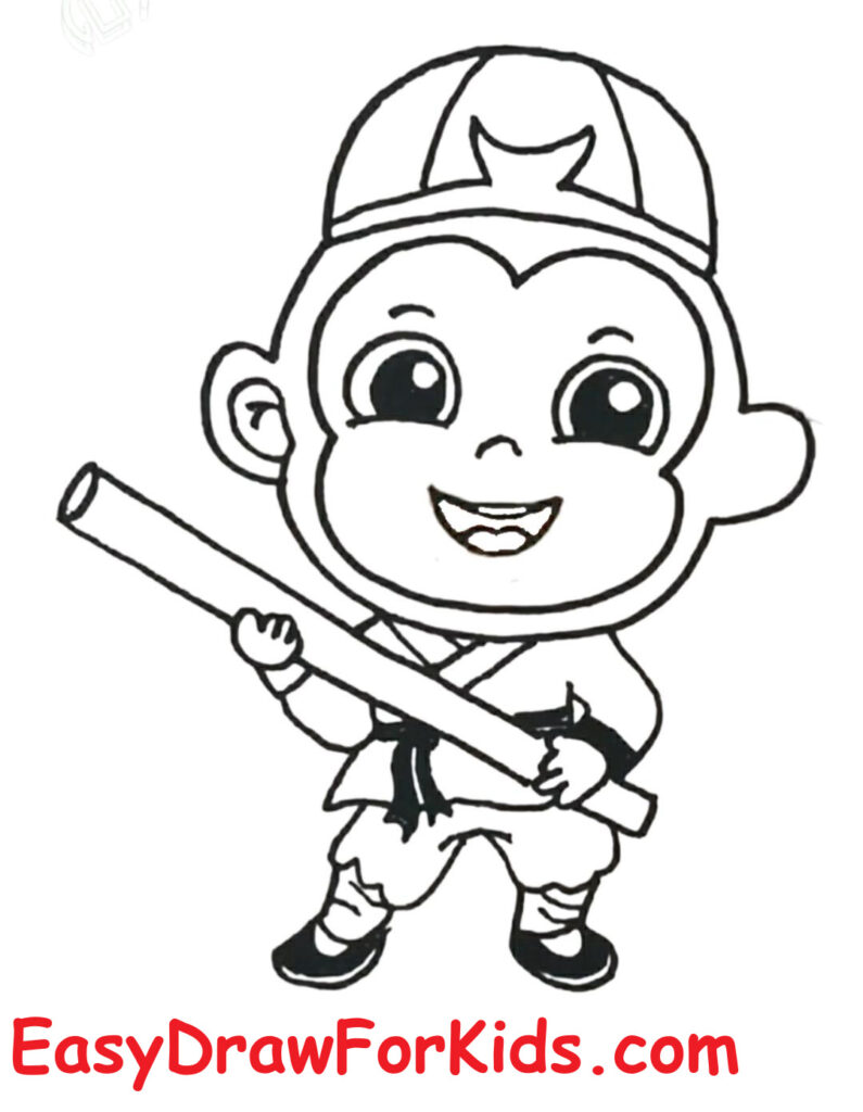 Wukong drawing easy step 7