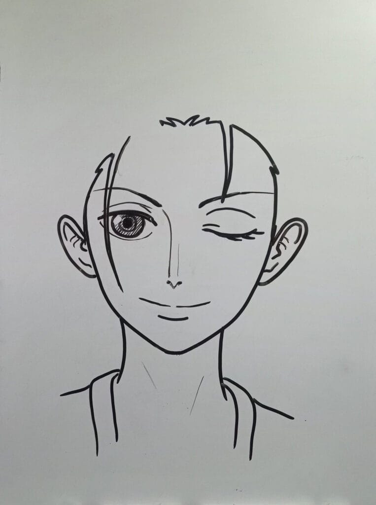 easy nico robin drawing step 7