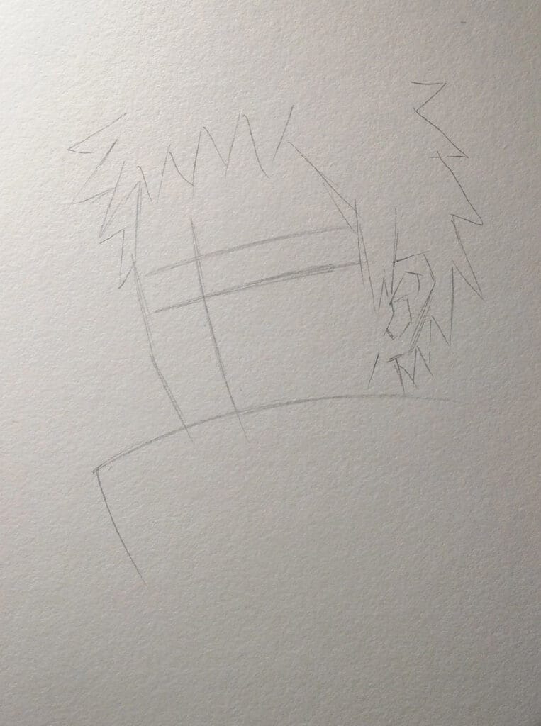 obito drawing easy step 2