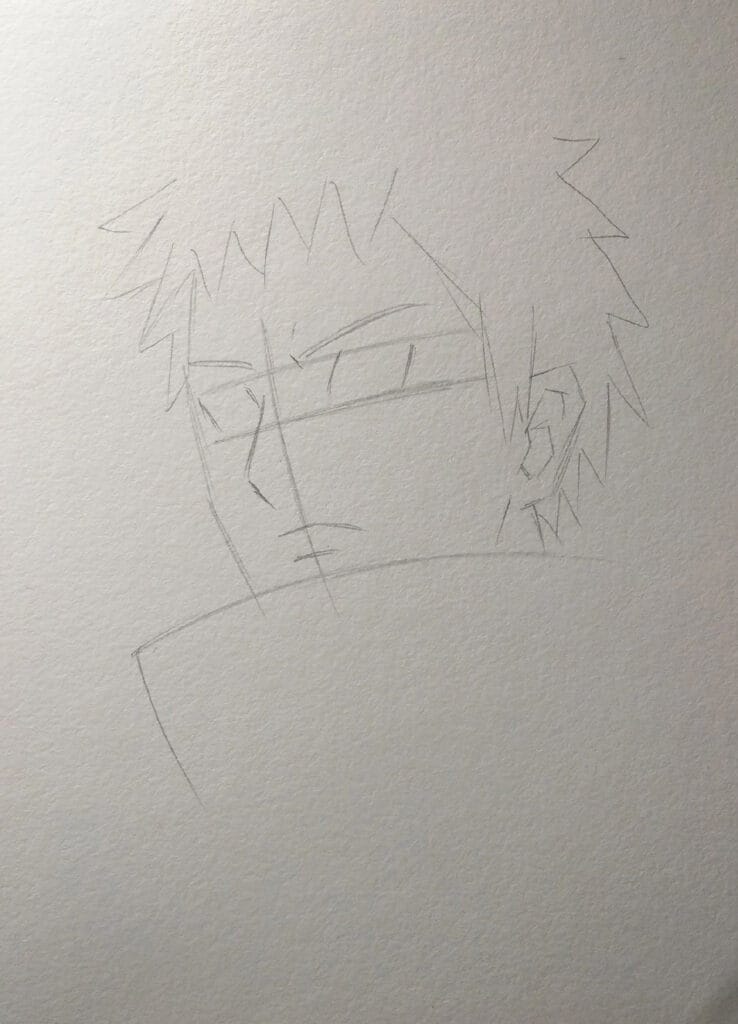 obito drawing easy step 3