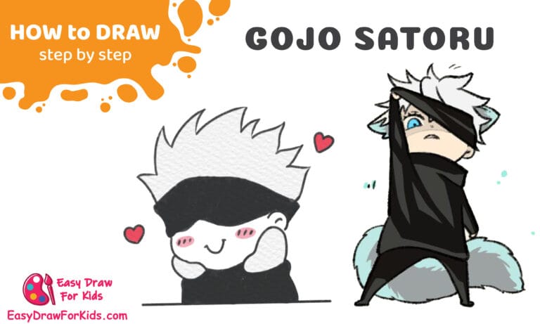 How To Draw Gojo Satoru From Jujutsu Kaisen - 2 Ways (With Pictures)