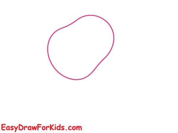 how to draw a confused buffalo step 1