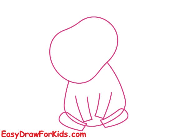 how to draw a confused buffalo step 3