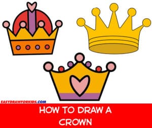 how to draw a crown