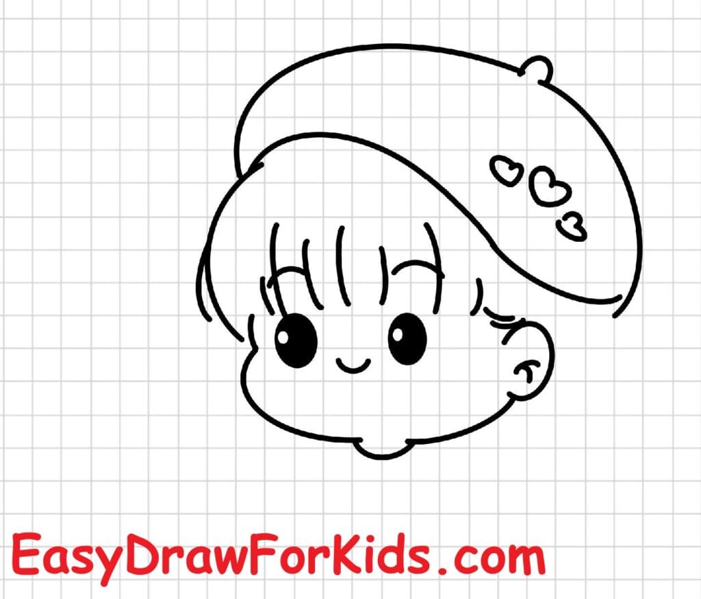 how to draw an artist girl step 3
