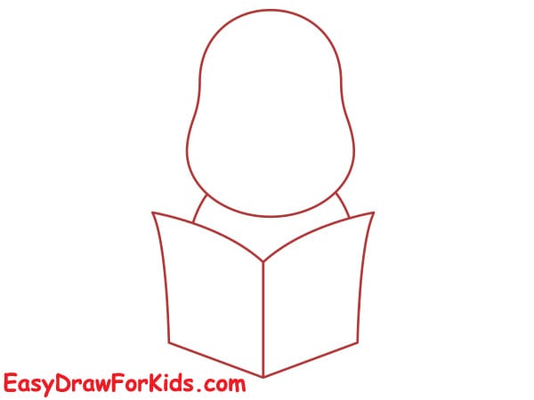 how to draw buffalo reading book step 3