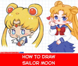 how to draw sailor moon