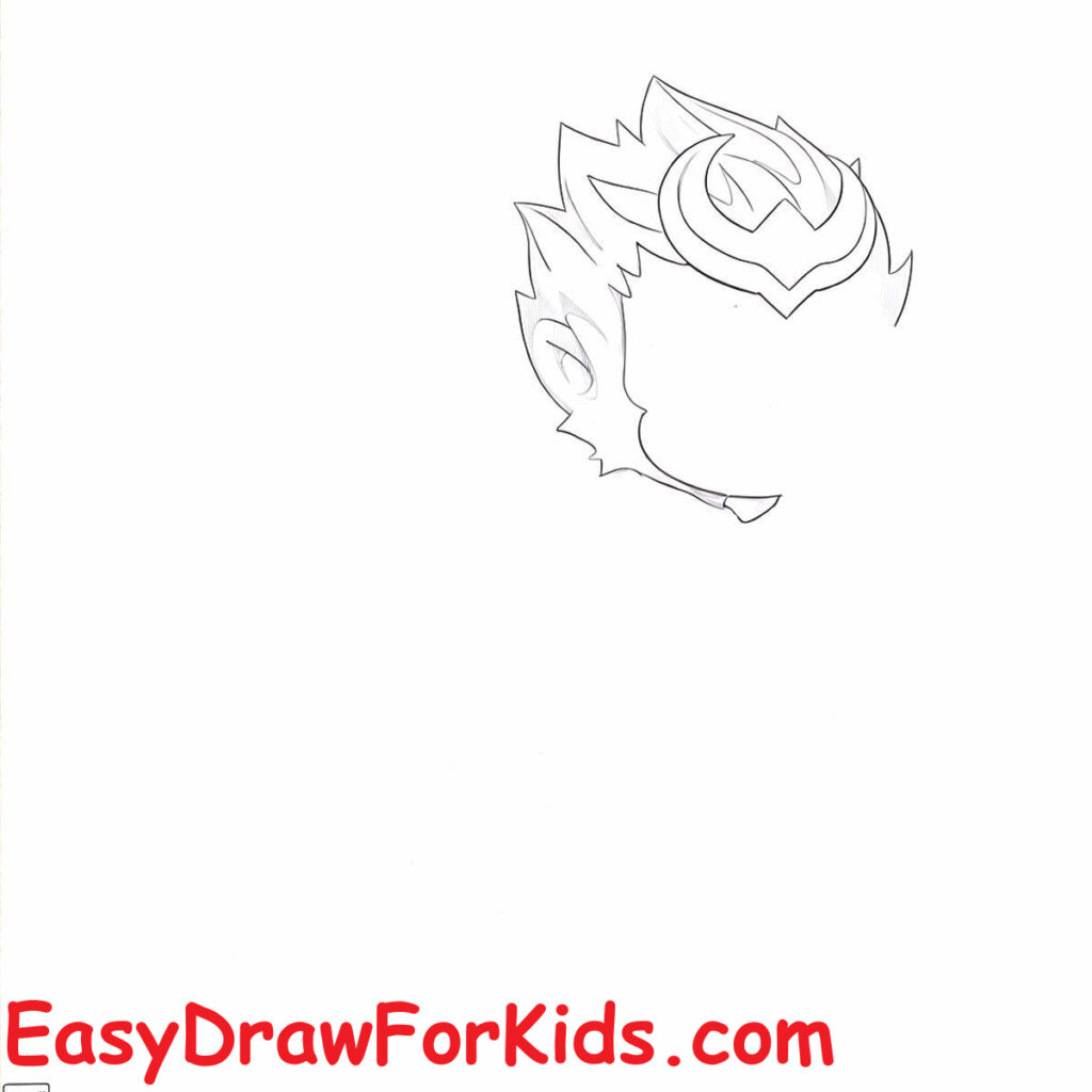 how to draw sun wukong step 2