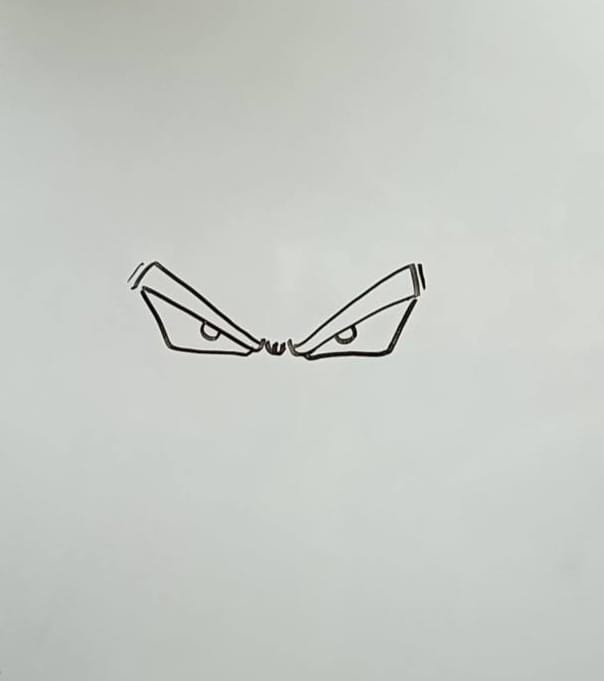 vegeta drawing easy step 1