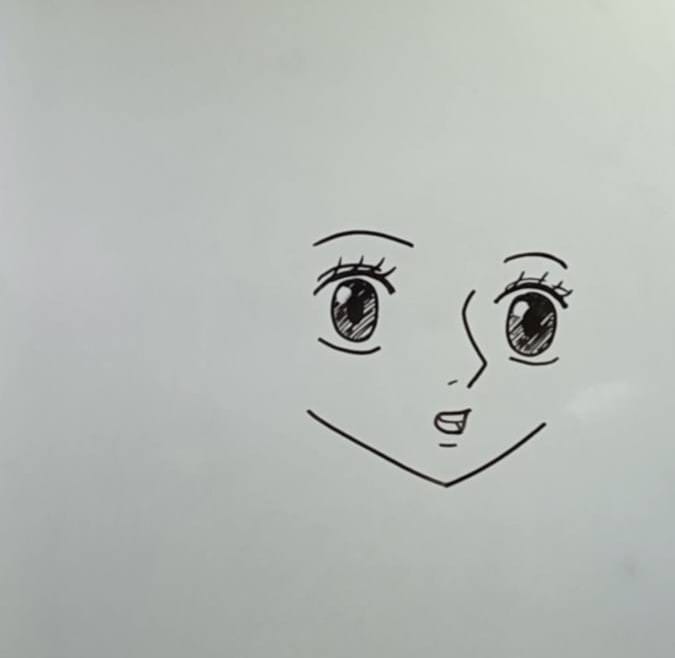 nami face drawing step 4