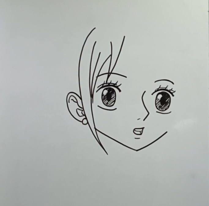 nami face drawing step 5