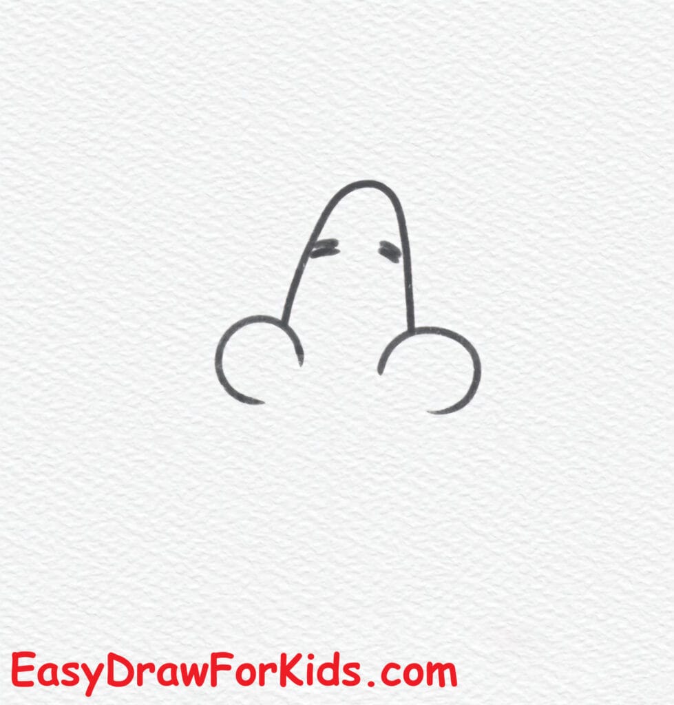 patrick star drawing easy step 3