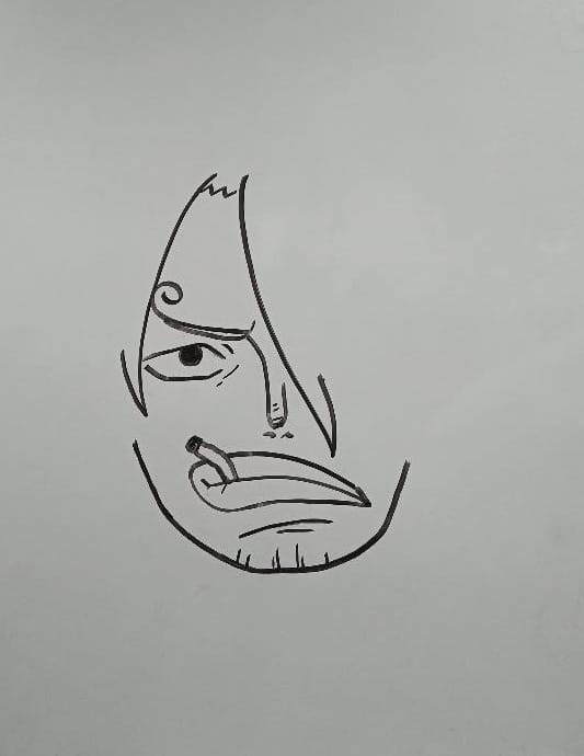 sanji face drawing step 3