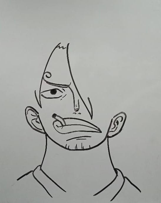 sanji face drawing step 5