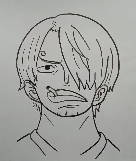 sanji face drawing step 6