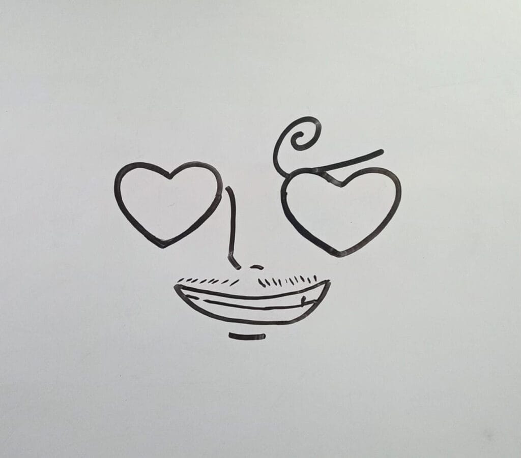 sanji fall in love drawing step 2