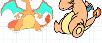 How to Draw Charizard from Pokemon – 2 Easy Methods For Beginners