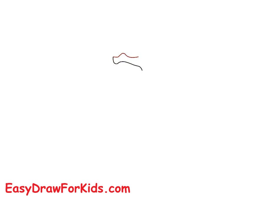 How to Draw Charizard easy for Kids step 1