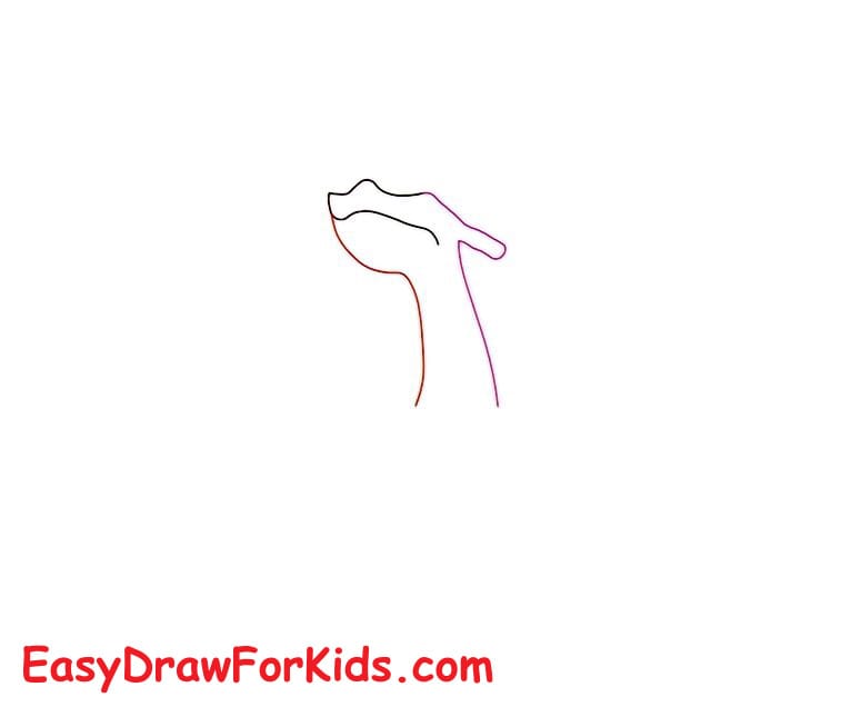 How to Draw Charizard easy for Kids step 2