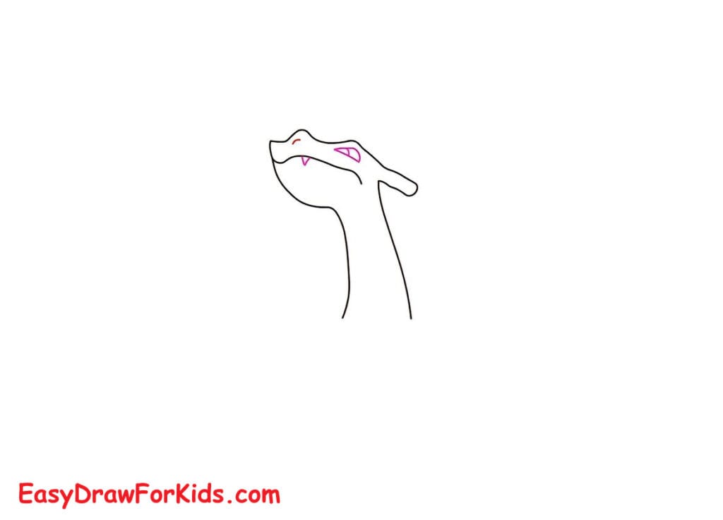 How to Draw Charizard easy for Kids step 3