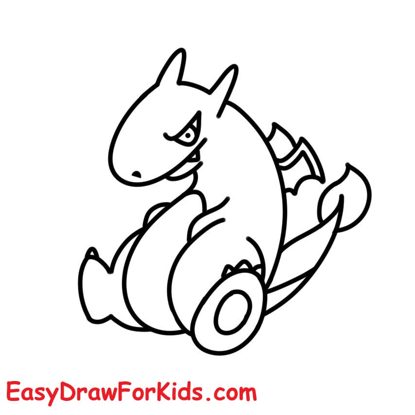 How to Draw Charizard from Pokemon step 6