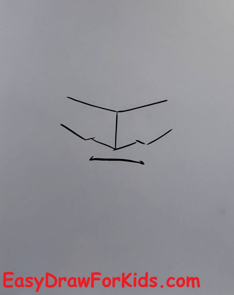 How to draw Batman realistic step 1