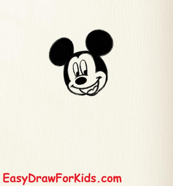 How to draw Mickey mouse full body step 2