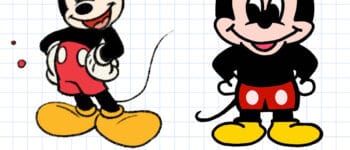 How To Draw Mickey Mouse – 2 Easy Methods For Beginners