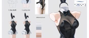 How to Draw a Bunny Girl Outfit – Digital Art Tutorial